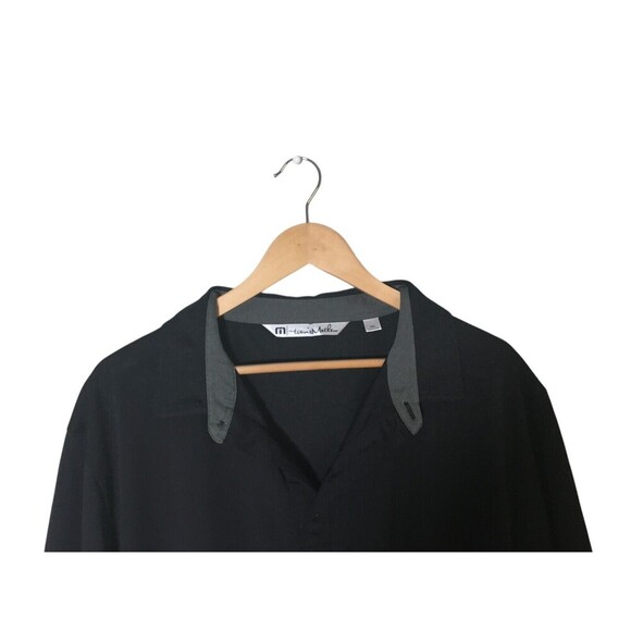 Travis Mathew Shirt Men's Size XXL Black Polo Short Sleeves - Picture 2 of 8